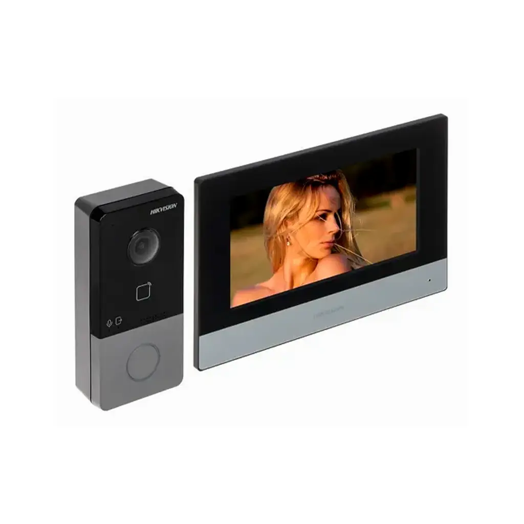 DS-KIS603-P | KIT DE VIDEO PORTERO INC MONITOR FRENTE DE CALLE 
