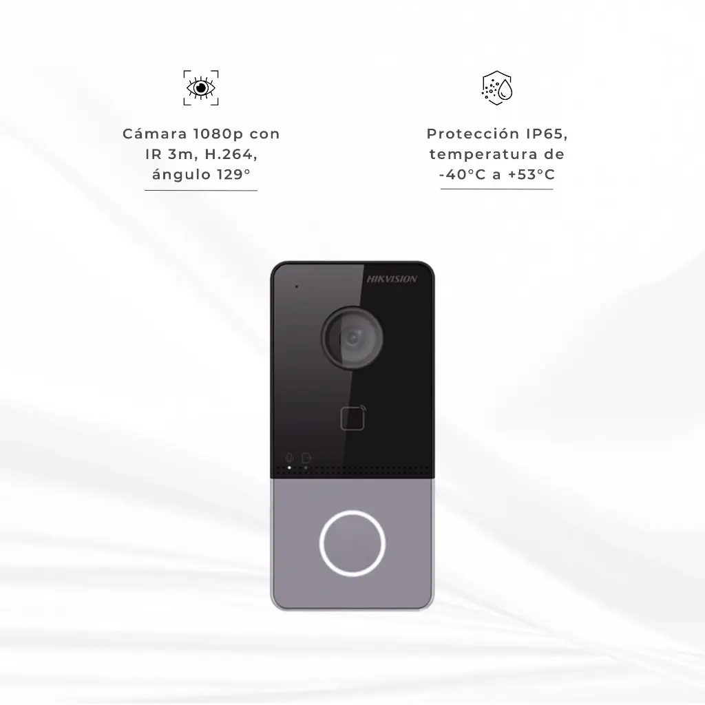 DS-KV6113-WPE | VIDEO PORTERO IP 2MP POE ESTANDAR