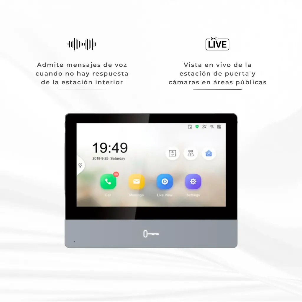 DS-KH8350-WTE1 | MONITOR IP TOUCH 7' WIFI