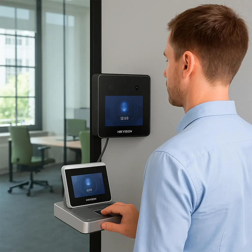 DS-K1F600U-D6E-F | ENROLADOR IP/USB DE HUELLAS, ROSTROS Y TARJETAS