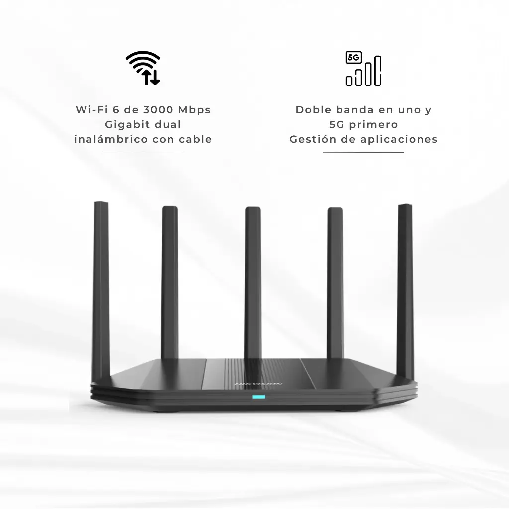 DS-3WR30X | ROUTER INALAMBRICO WIFI 6 HASTA 3000 MBPS HIKVISION