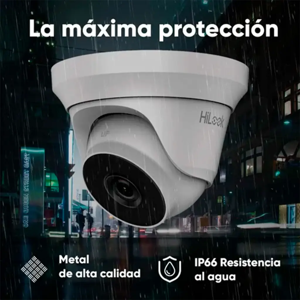 THC-T240-M | CAMARA DOMO EXIR TURBO 4MP METALICA 2.8MM 40MTS