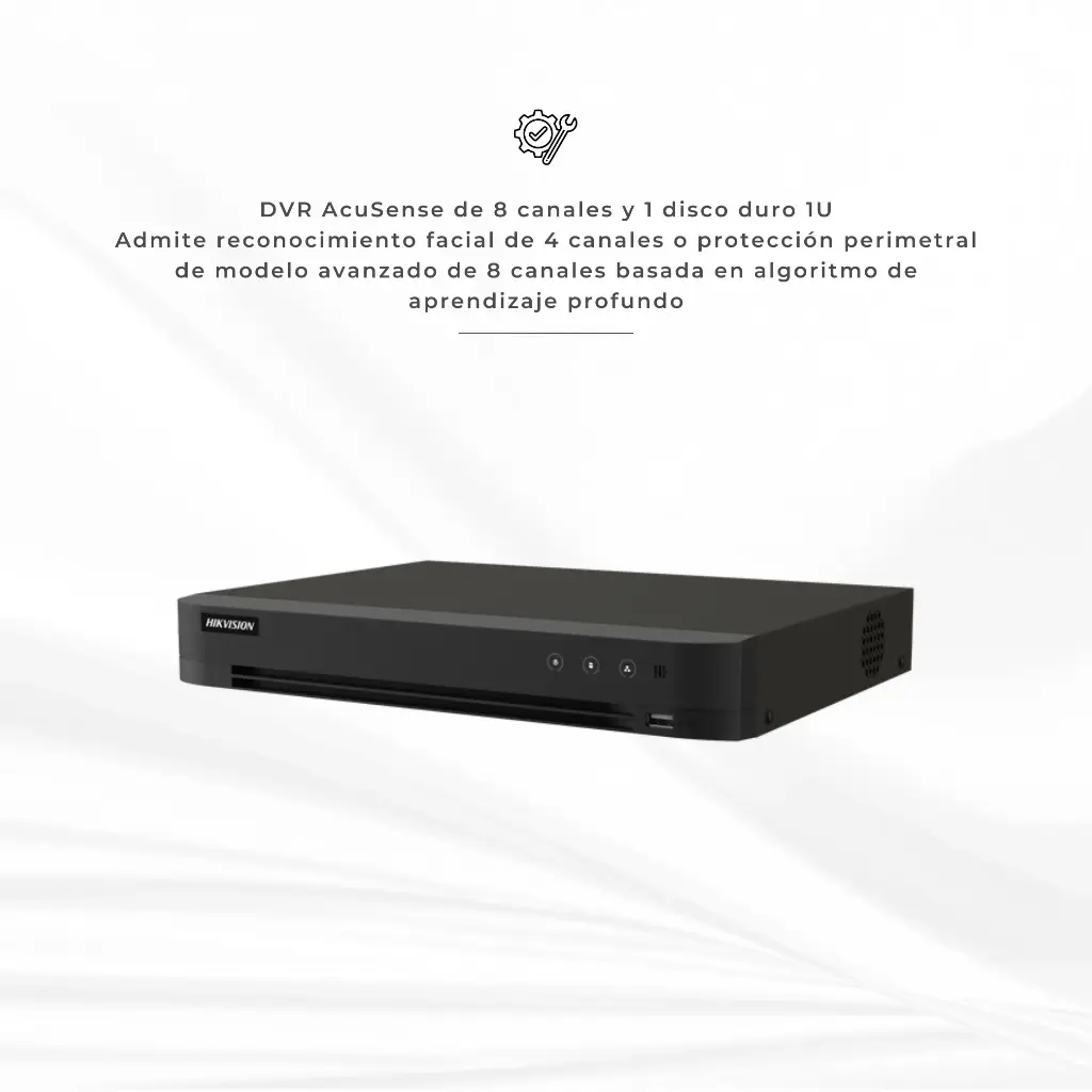 iDS-7208HUHI-M1/X | DVR 8CH 8MP ACUSENSE AUDIO POR COAXITRON