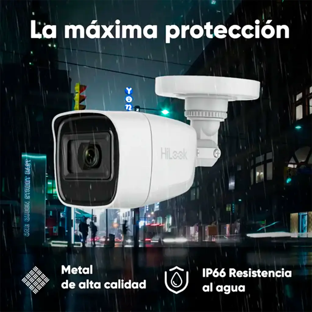 THC-B120-PS | MINI BALA TURBO HILOOK 2MP LENTE FIJO 2.8MM SMART 20MTS