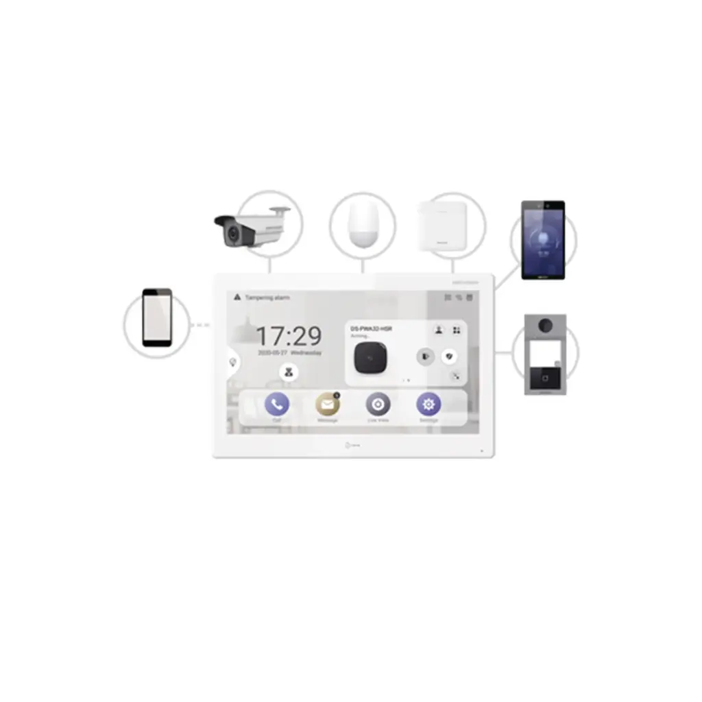 DS-KH9510-WTE | MONITOR TOUCH IP 10 1 INCH ANDROID COMPATIBLE CON INTERCOM 