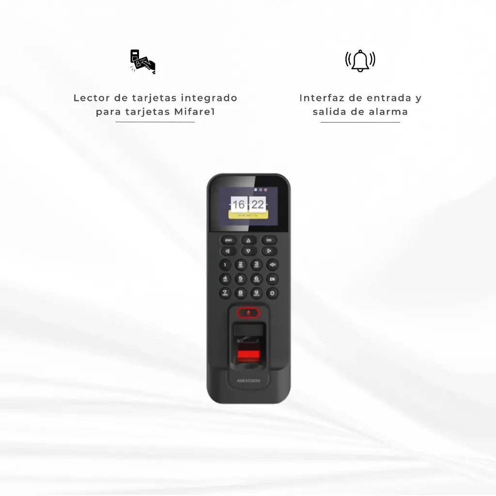 DS-K1T804AMF | BIOMETRICO STAND ALONE CON LECTROS DE PROXIMIDAD