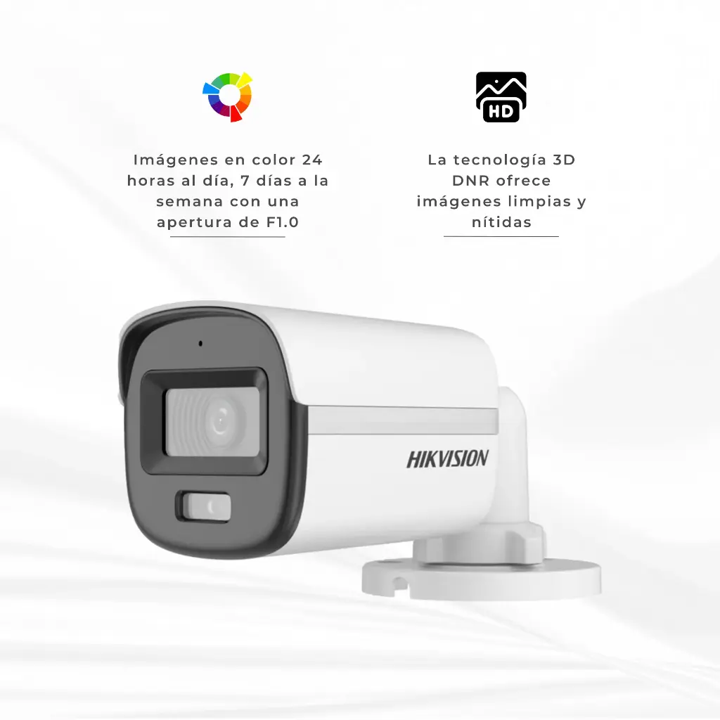 DS-2CE10DF0T-LFS | BALA 2MP SMART HYBRID LIGHT 20 METROS