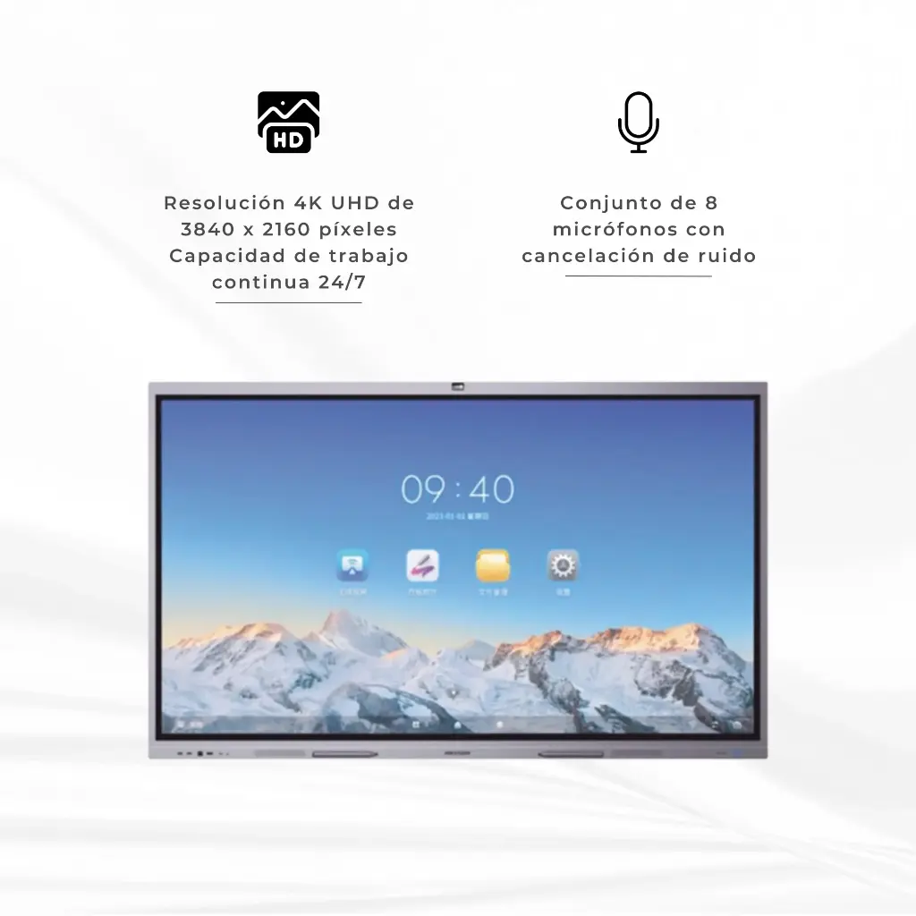 DS-D5C65RB/B | PANTALLA INTERACTIVA 65' 4K CAMARA INCLUIDA 