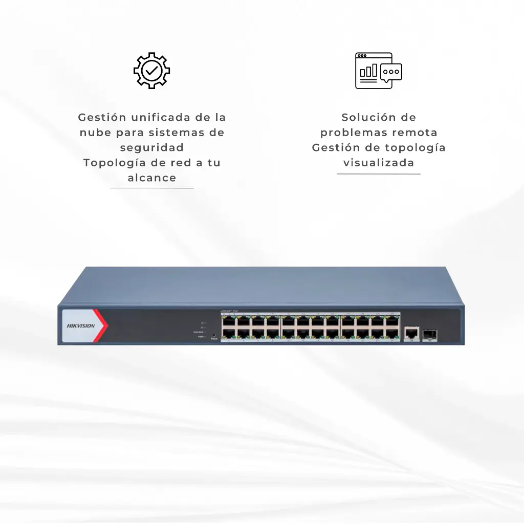 DS-3E1526P-EI/M | SWITCH GIGABIT DE 24 PUERTOS POE ADMINISTRABLE HIKVISION