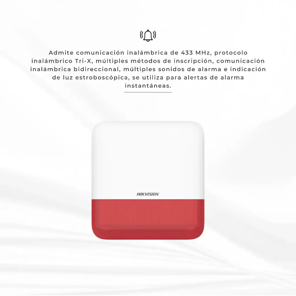 DS-PS1-E-WB/R | SIRENA INALAMBRICA PARA EXTERIOR ROJO