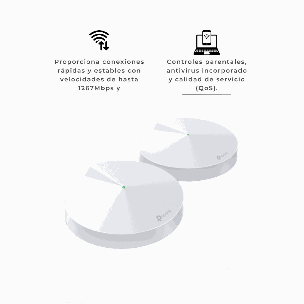DECOM5(2-PACK) | ROUTER MALLA DOBLE BANDA WIFI TPLINK AC1300  GIBABIT 2PACK
