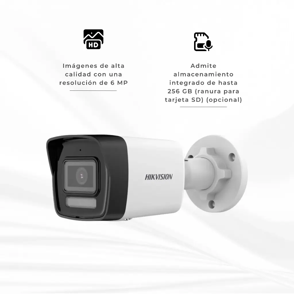 DS-2CD1063G2-LIUF | CAMARA BALA IP 6MP HIBRIDA MICROFONO INCORPORADO