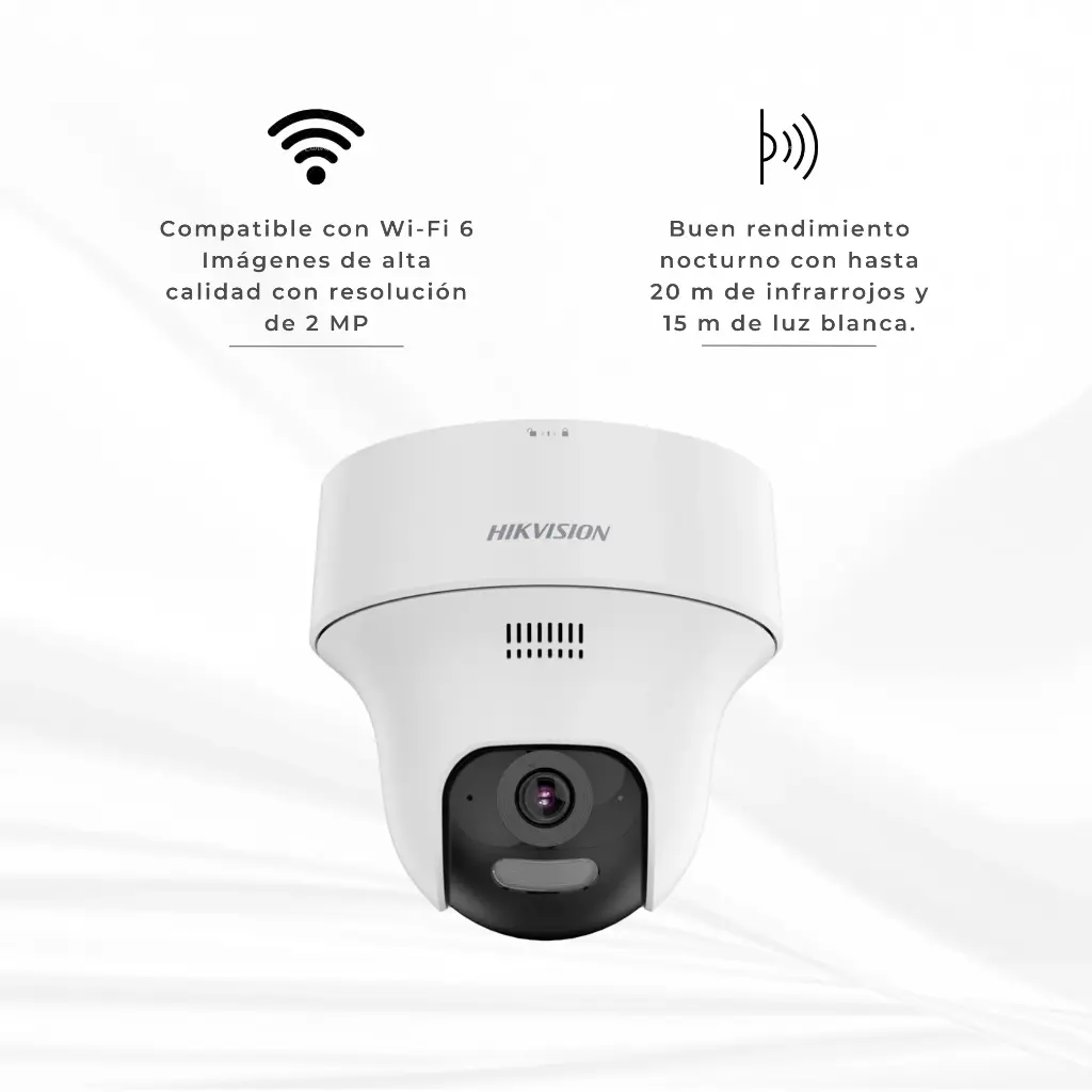 DS-2CV1F23G2-LIDWF | DOMO 2MP IP PT WIFI CON AUIDO BIDERECCIONAL INTERIOR