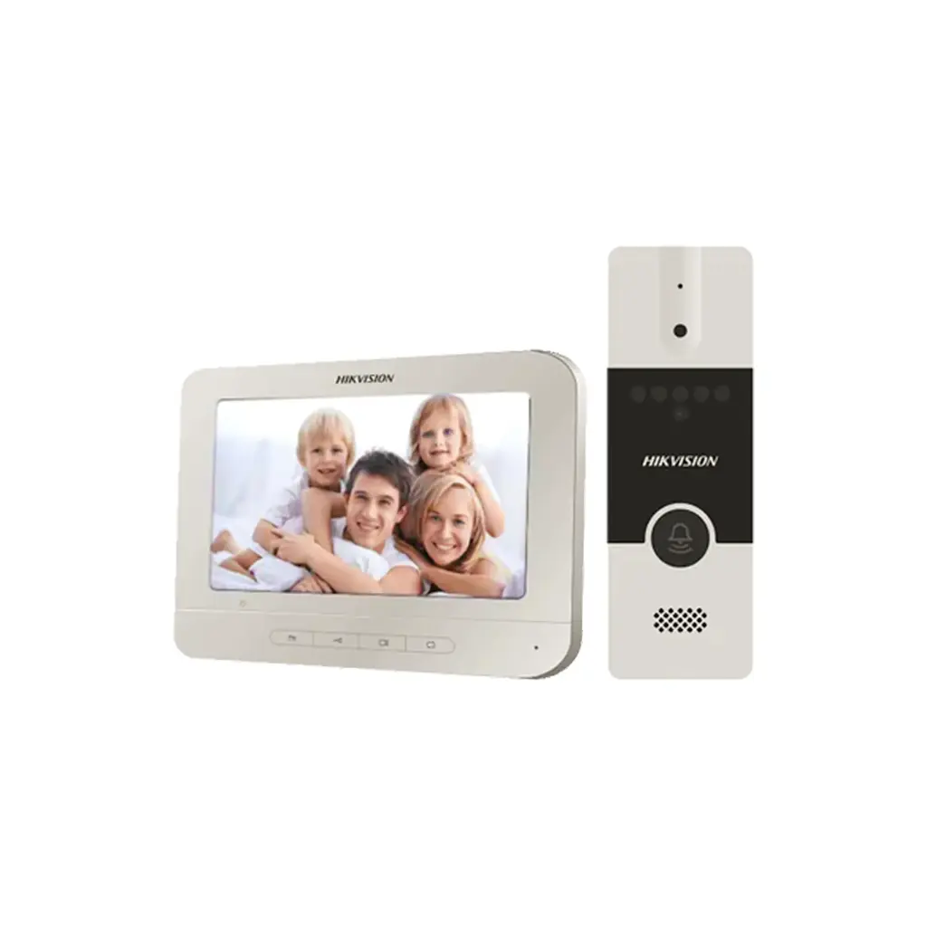 DS-KIS202T | KIT VIDEO PORTERO DSKH220 7' 800X480 + DSKB2411IM 720TVL IR 2M SALIDA RELÉ 