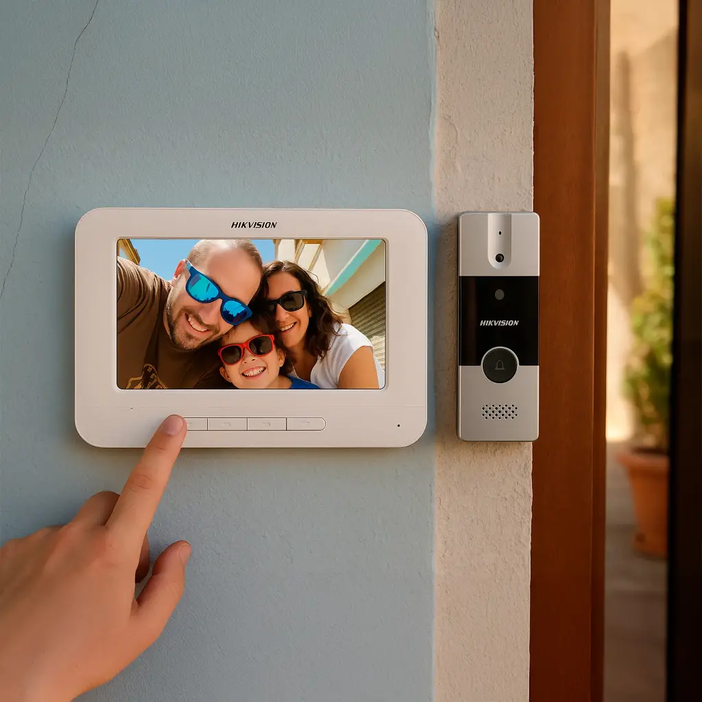 DS-KIS202T | KIT VIDEO PORTERO DSKH220 7' 800X480 + DSKB2411IM 720TVL IR 2M SALIDA RELÉ 