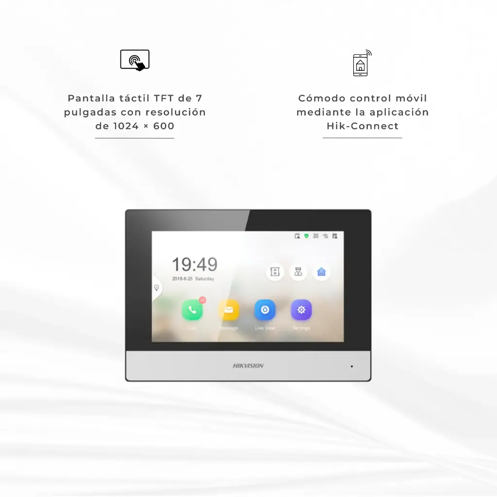 DS-KH6320-WTE1 | MONITOR IP POE WIFI TOUCH 7IN