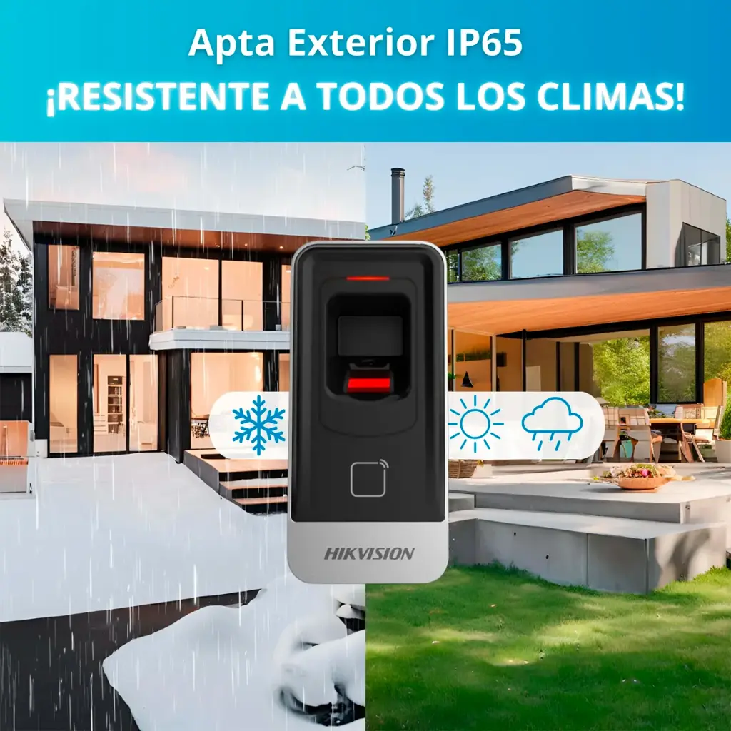 DS-K1201AMF | LECTURA PROXIMIDAD MIFARE Y BIOMETRIA HIKVISION