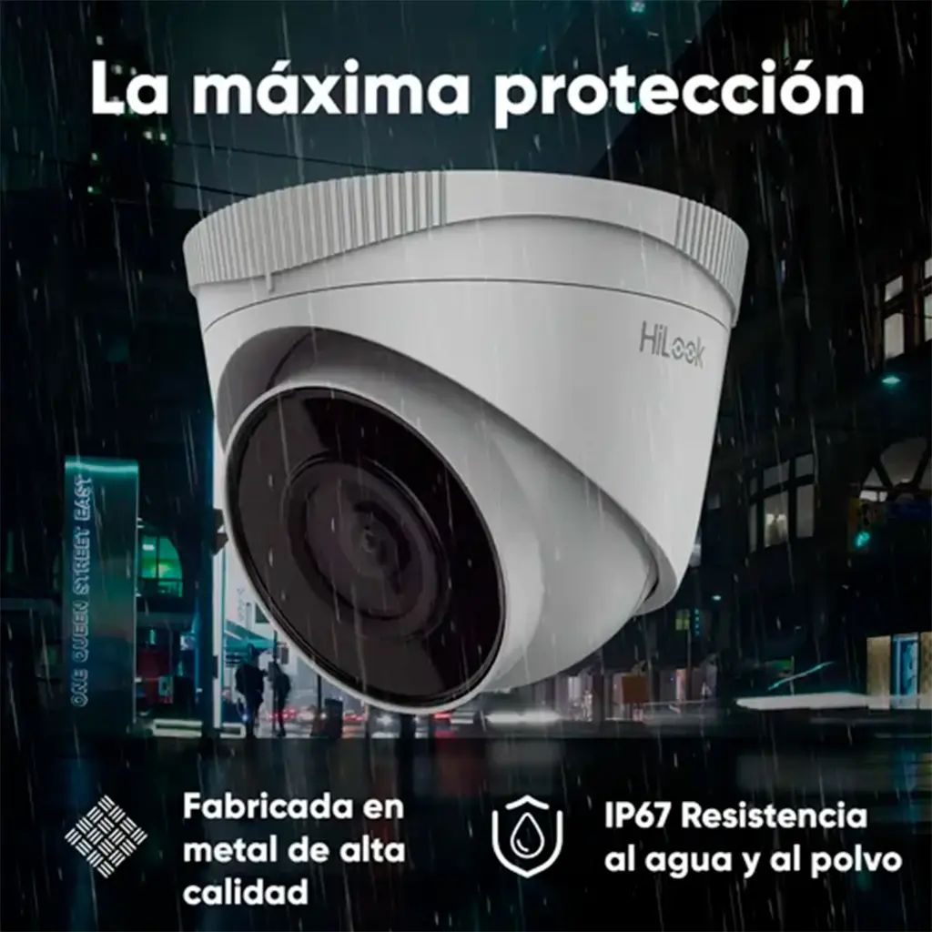 IPC-T240H | CAMARA DOMO 4MP IP 2.8MM 30 MTS EXIR