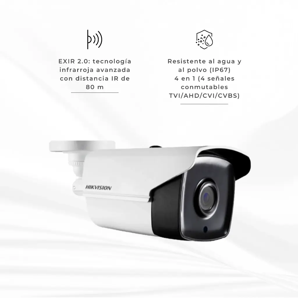 DS-2CE17H0T-IT5F | CAMARA BALA 5MP 80MTS 3.6MM