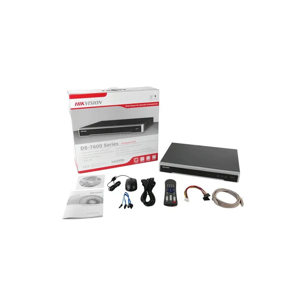 DS-7616NI-I2/16P | NVR 16 CANALES HD POE 160 2 BAHIAS