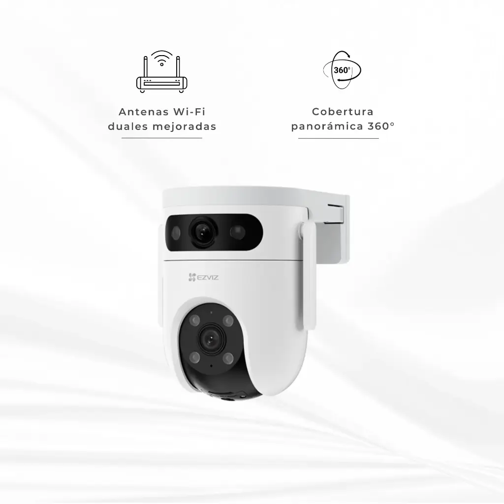 H9C | CAMARA H9C  Wi-Fi inteligente de doble lente Tecnología de vídeo H.265³
