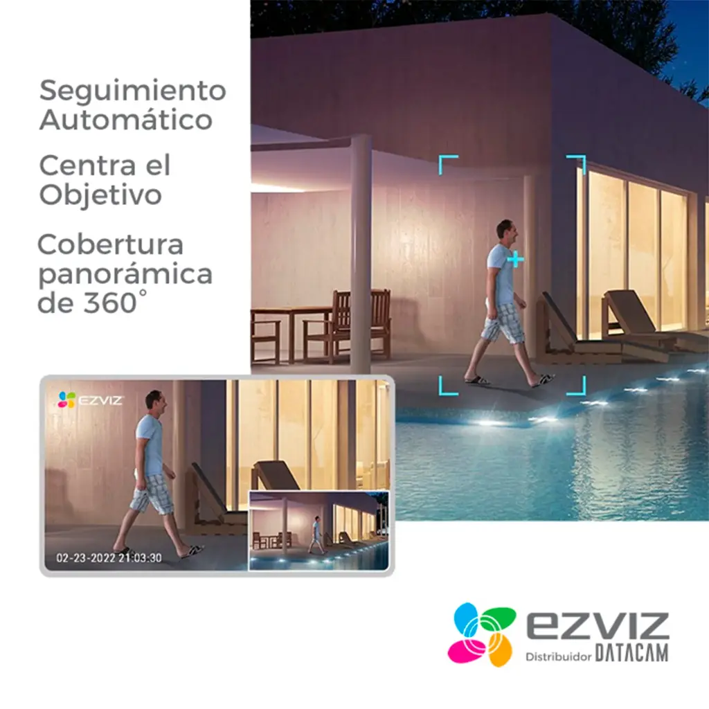 CS-H8-R100-1J5WKFL | CAMARA IP PT EXTERIOR 3K WI-FI SEGUIMIENTO INTELIGENTE