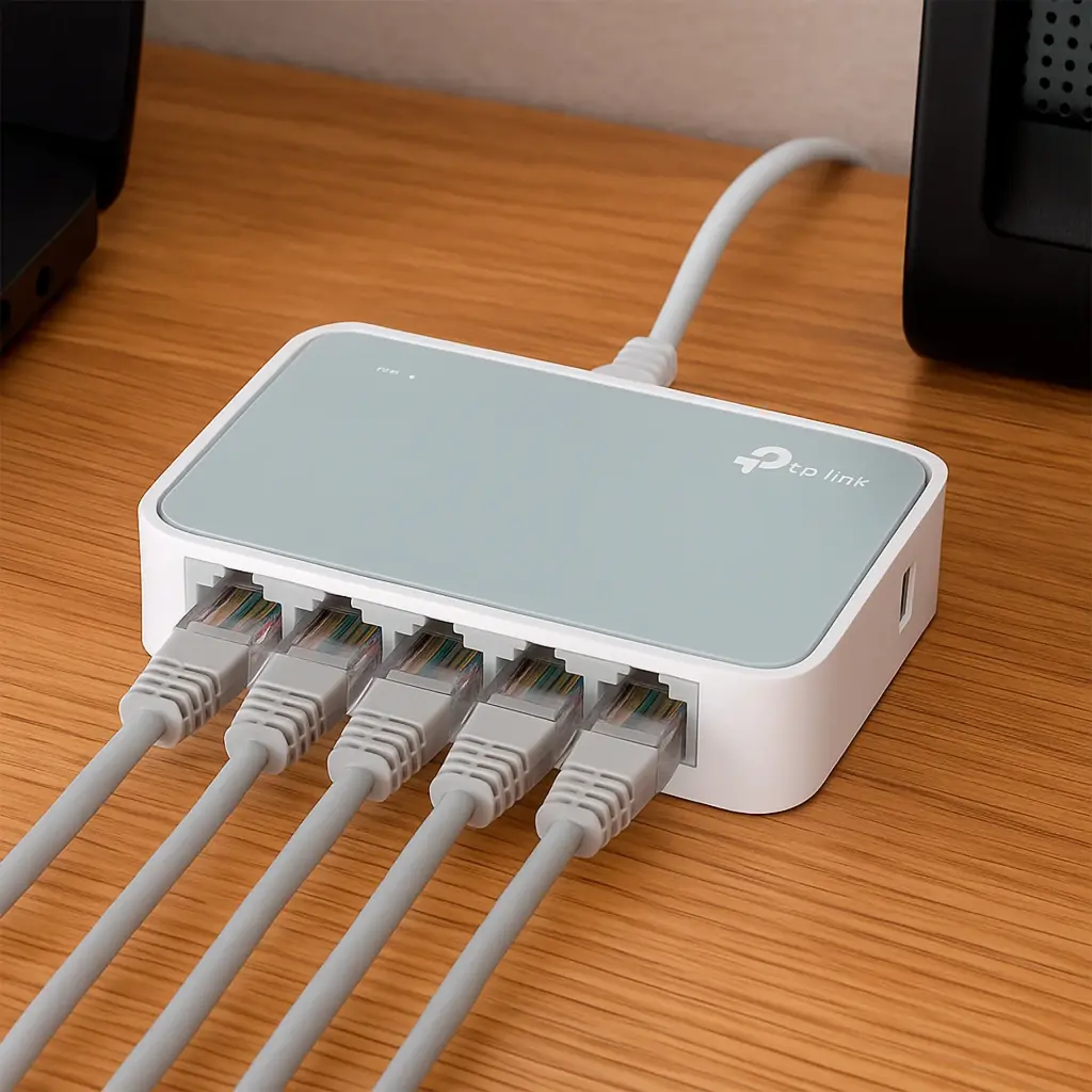 TL-SF1005D | SWITCH  5 PTO SCRI MINI 10/100M