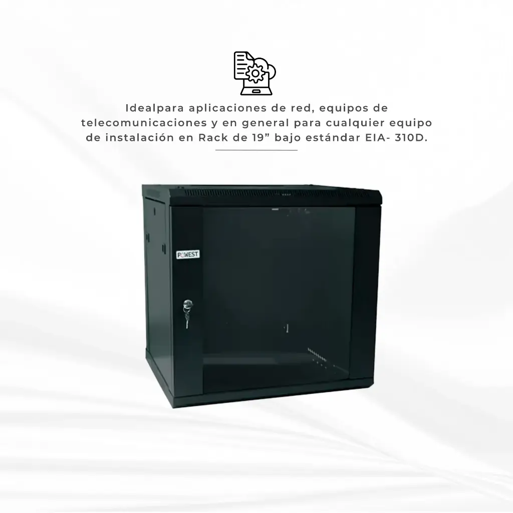 NGBPR-6509 | GABINETE PARED 60X50X9U (AXPXAL) NIC