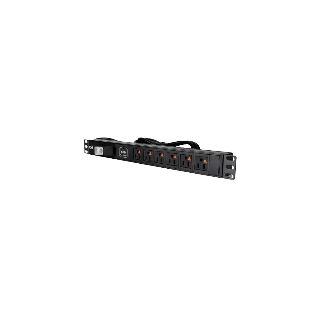 NMULT-2289 | MULTITOMA TIERRA AISLADA 6 SALIDAS RACK PDU HORIZONTAL