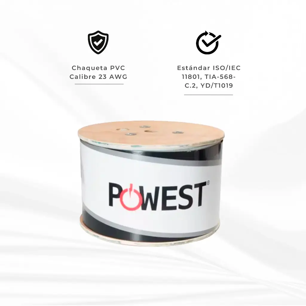 NUU6AP-1626 | CABLE U/UTP CAT 6A PVC 305MTS