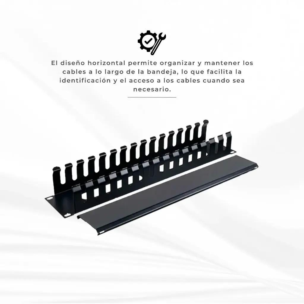 NORHM-2402 | ORGANIZADOR HORIZONTAL METALICO 2U NICOMAR