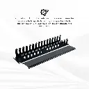 NORHM-2402 | ORGANIZADOR HORIZONTAL METALICO 2U NICOMAR