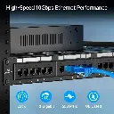 NPP624-0624 | PATCH PANEL CAT 6 24 PUERTOS 1U