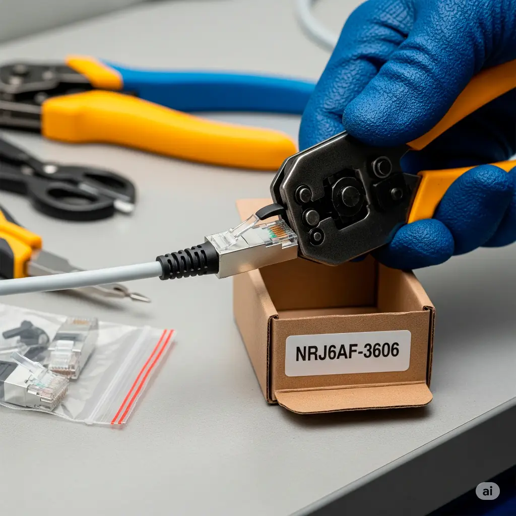 NRJ6AF-3606 | CONECTORES RJ45 CAT 6A FTP BLINDADOS 