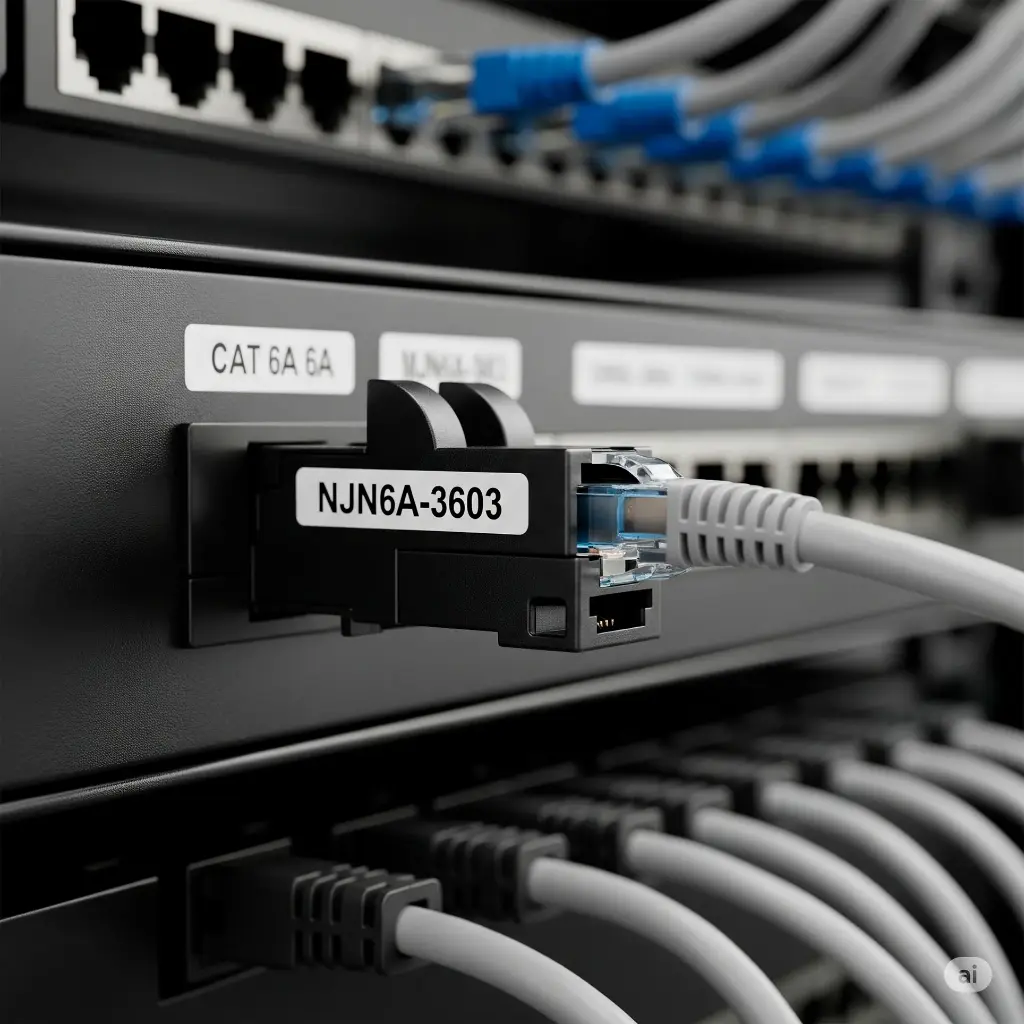 NJN6A-3603 | JACK CAT6A UTP NEGRO