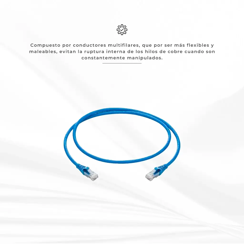 NPC63A-0603 | PACTH CORD 0.9MT (3FT) CAT 6 AZUL NICOMAR