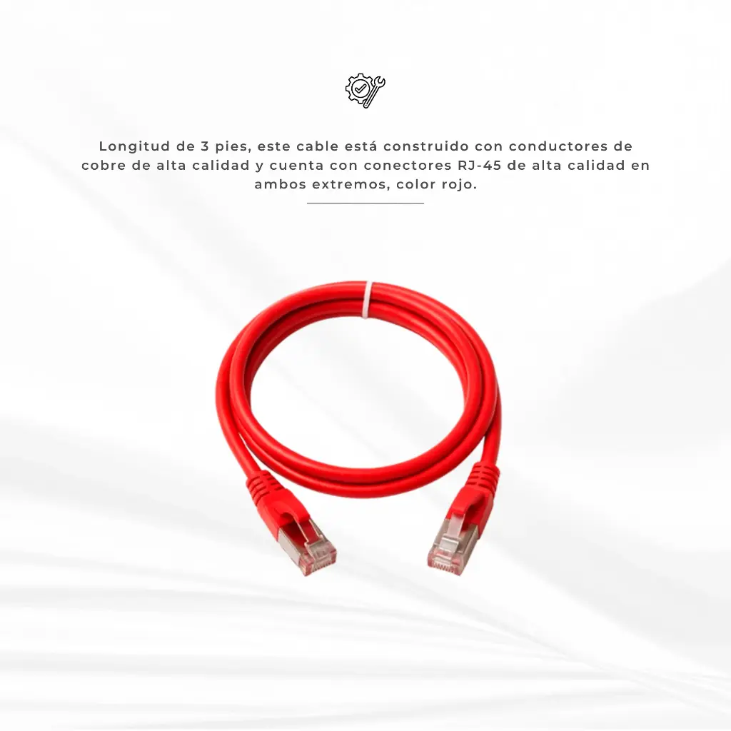 NPC6A7RU-5607 | PATCH CORD UTP CAT 6A 7FT ROJO