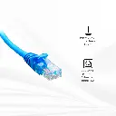 6A10AU-4610 | PATCH CORD UTP CAT6A 10FT AZUL