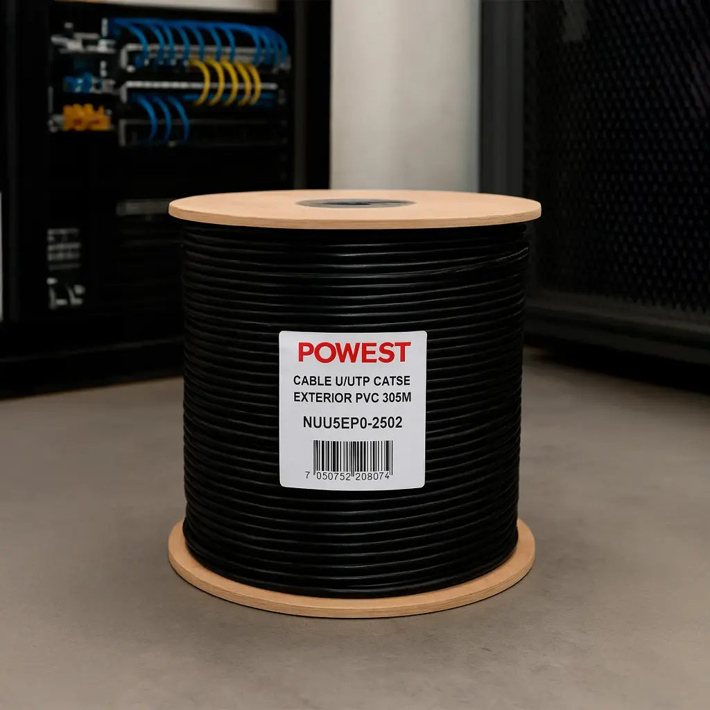 NUU5EP0-2502 | CABLE U/UTP CAT5E EXTERIOR PVC 305M