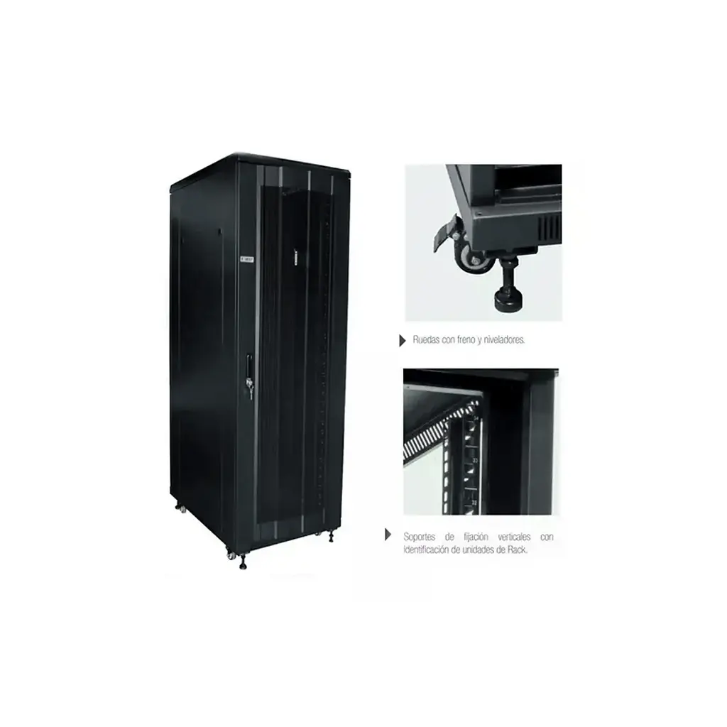 NGBP-6028 | GABINETE O RACK DE PISO 60X60X28U  28U (AXPXAL)