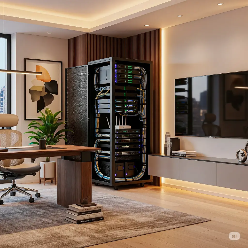 NGBP-6028 | GABINETE O RACK DE PISO 60X60X28U  28U (AXPXAL)