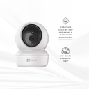 C6N-1C2WFR | CAMARA PT C6N WIFI 2MP WIFI 360° ALARMA 10mIR AU-BIDIRECCIONAL  SEG-INTELIGENTE
