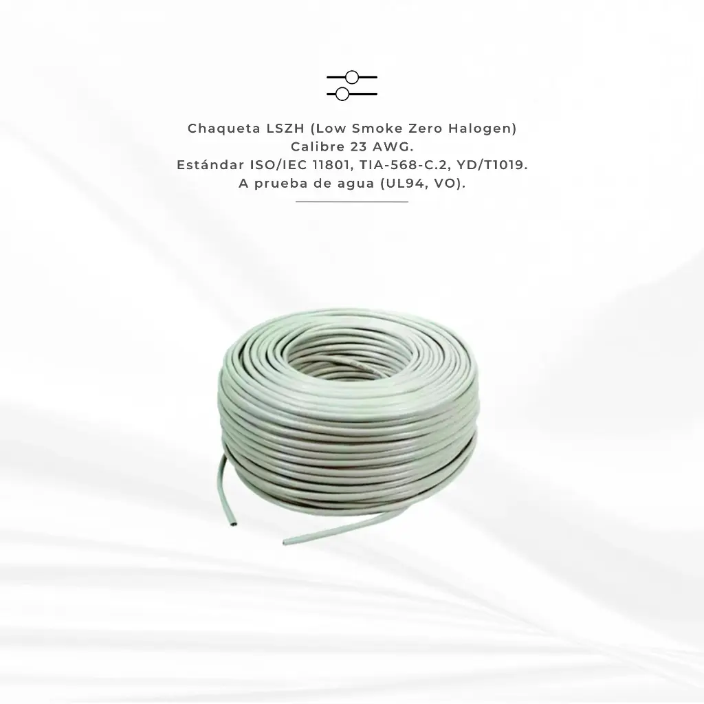 NUU6L-0604 | CABLE UTP CAT6 LSZH 