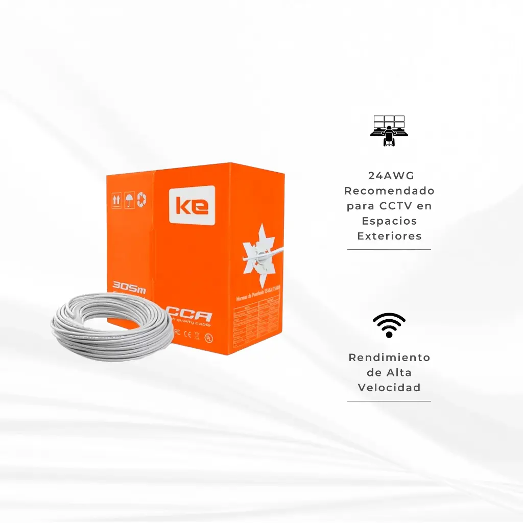 CABLE CAT5E  UTP 305M BLACK OUTDOOR MIOKEE