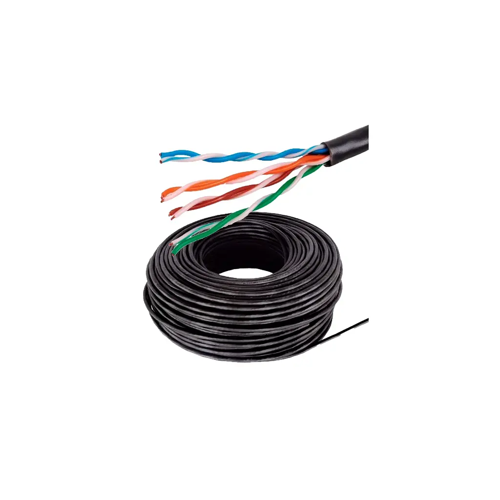 UTPEXTC6100 | CABLE UTP CAT 6 EXTERIOR 100M NEGRO MIOKKE