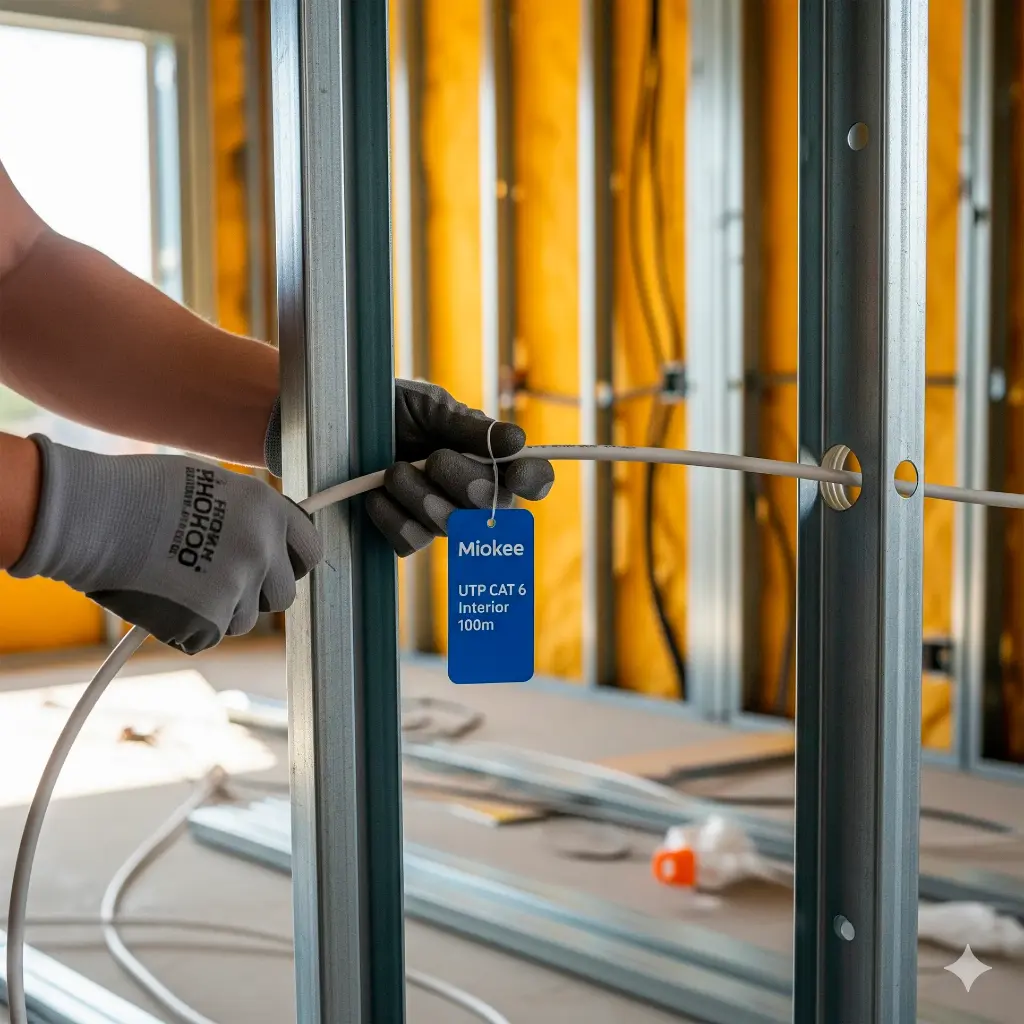 CAT 6 100 | CABLE UTP INTERIOR CAT 6 POR 100MTS (S)