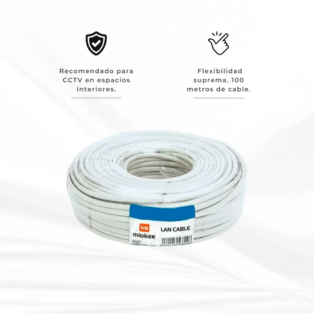 CAT 6 100 | CABLE UTP INTERIOR CAT 6 POR 100MTS (S)