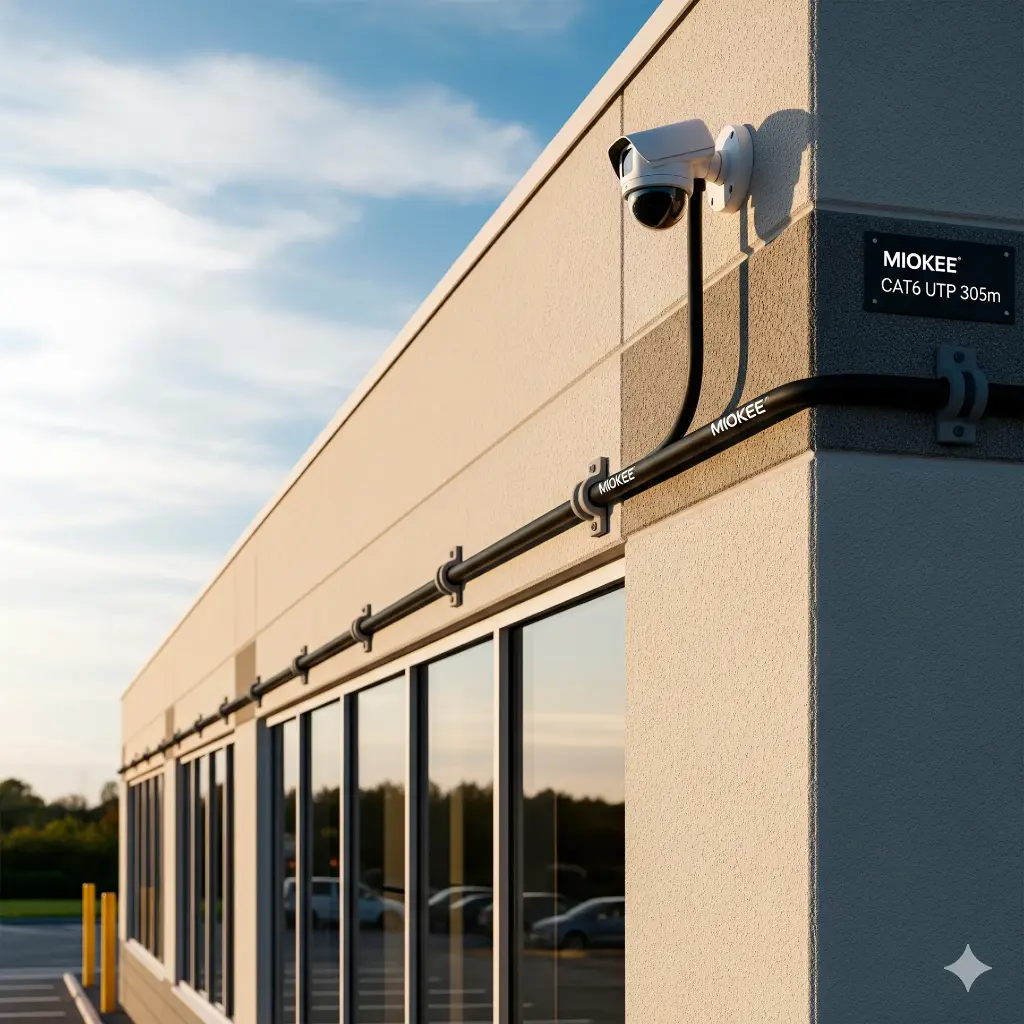 MIOKEE | CABLE CAT6 UTP 305 BLACK OUTDOOR MIOKEE