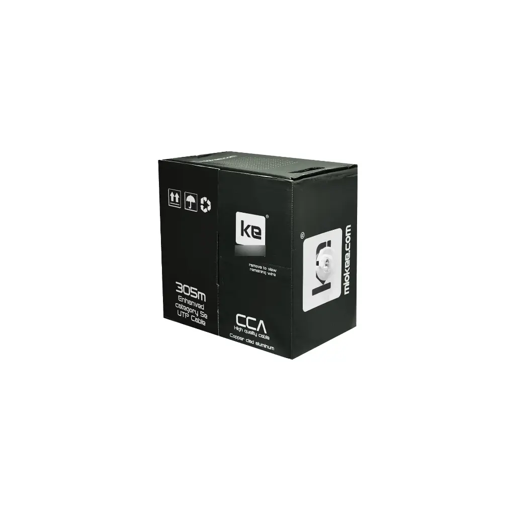 CABLE UTP CAT5E INTERIOR MIOKEE (CAJA NEGRA)