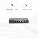 RG-ES205GC-P | Switch PoE Inteligente Administrable en la Nube de 5 Puertos Gigabit, 4 PoE+, 54W